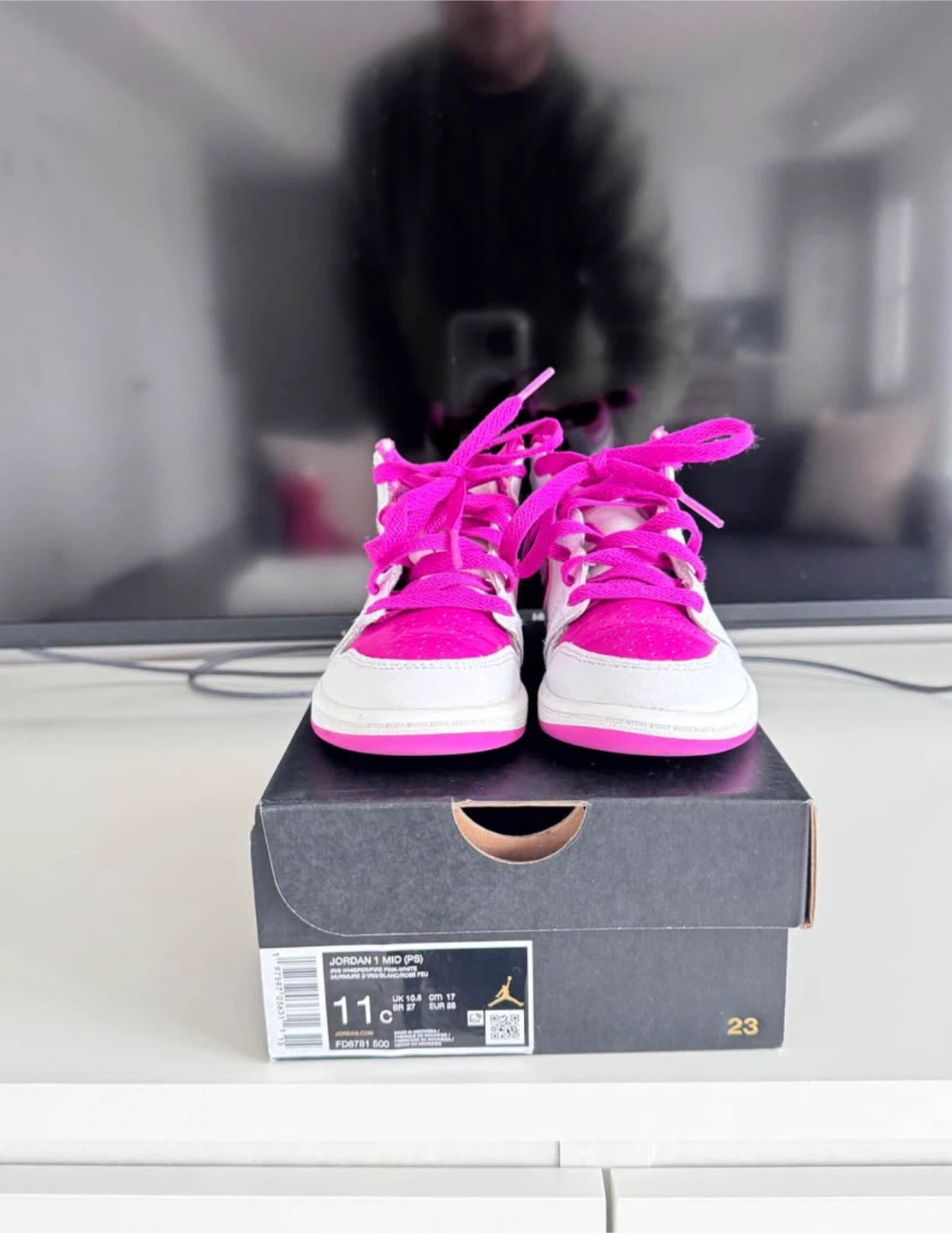 Air Jordan 1 Mid PS Fire Pink - photo 2