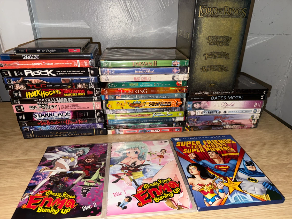 Assorted DVD and Blu-ray Movies