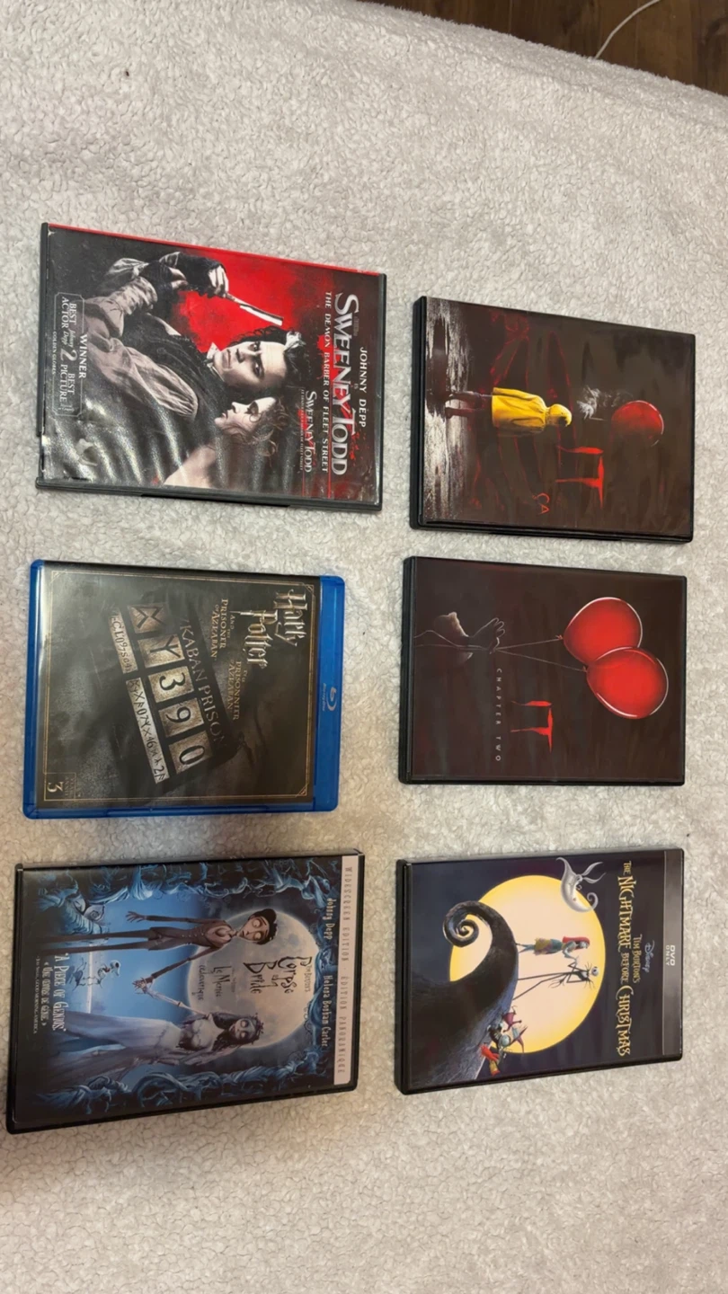 Set of 6 Horror and Fantasy DVDs and Blu-ray