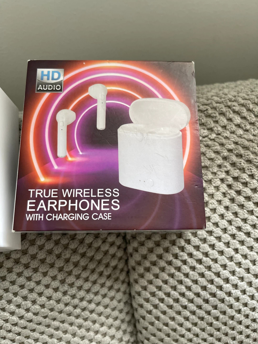 Black True Wireless Earphones with Charger and Case