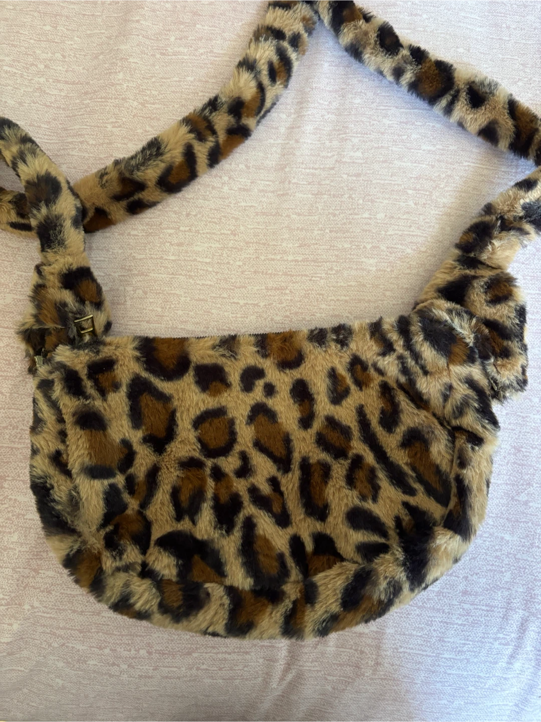 Minga London Leopard Print Faux Fur Shoulder Bag - photo 3