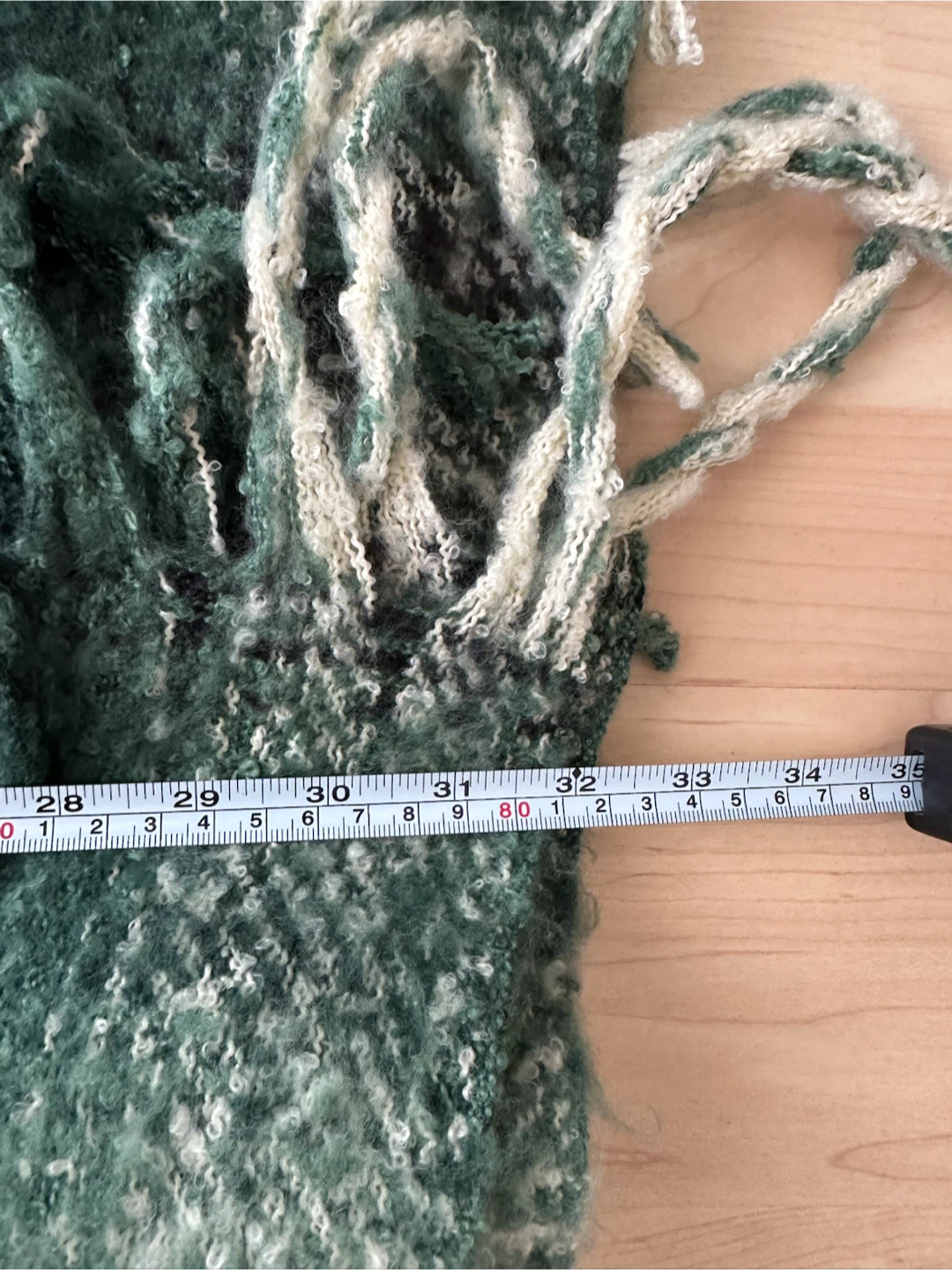 Levi's BIG green plaid scarf - photo 3