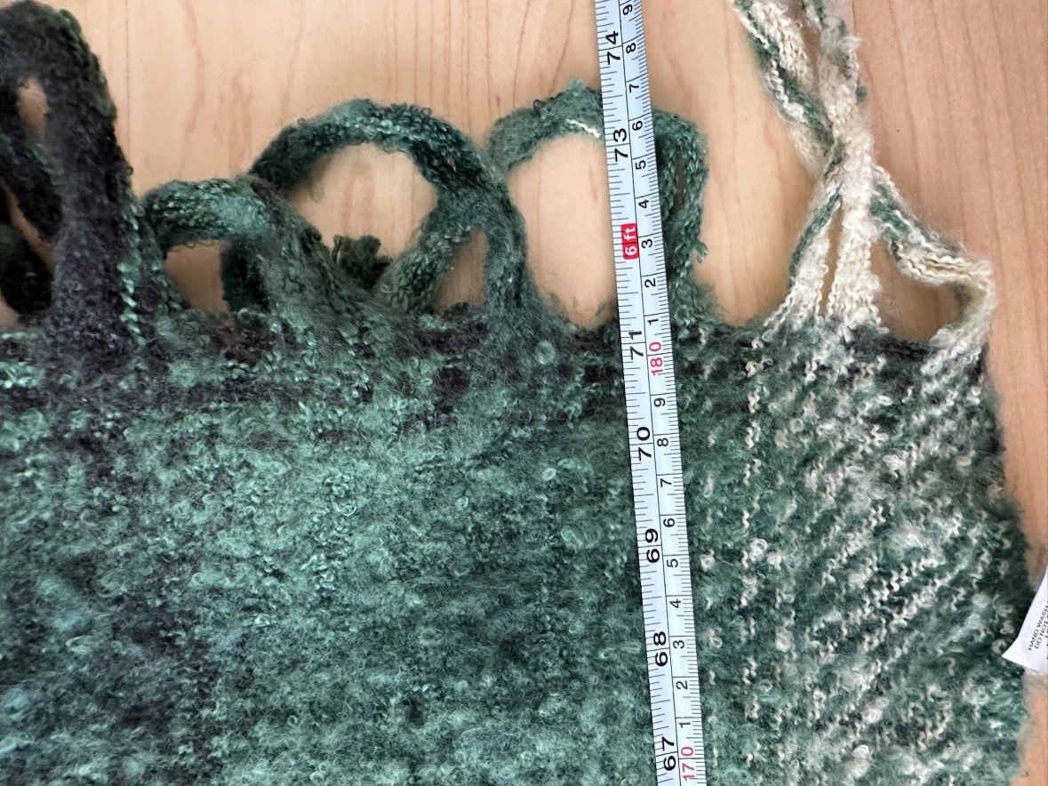 Levi's BIG green plaid scarf - photo 4