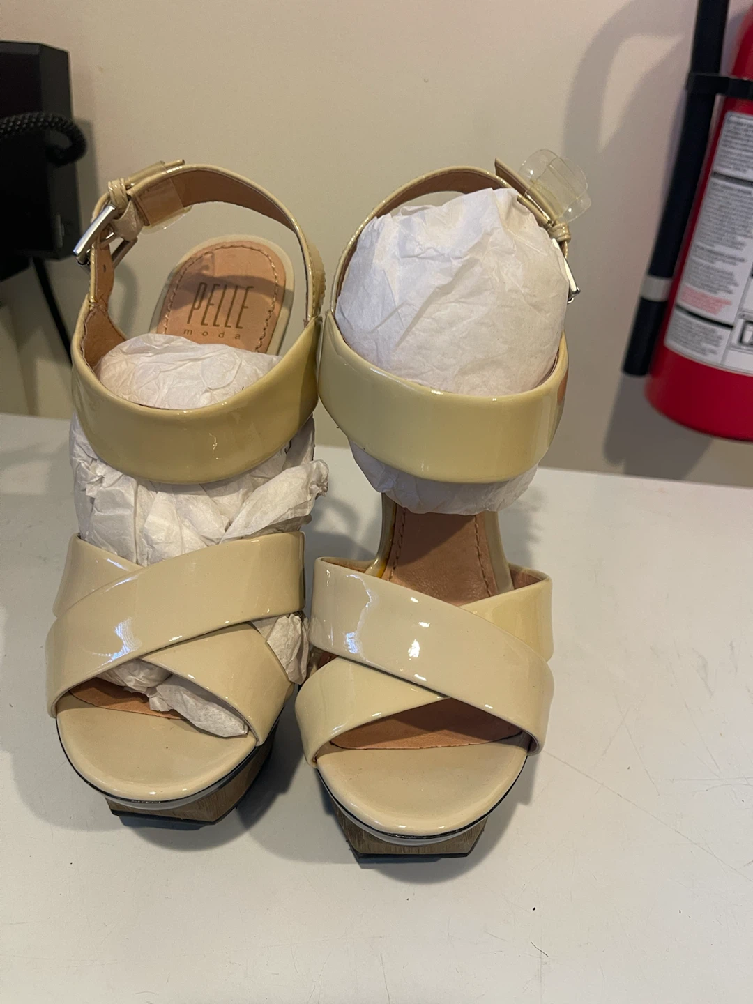 Pelle Moda Patent Leather Sandals - photo 2