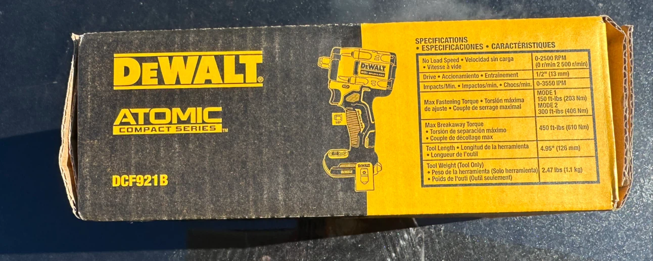 DEWALT ATOMIC 20V Max Compact Impact Wrench DCF921B - photo 4