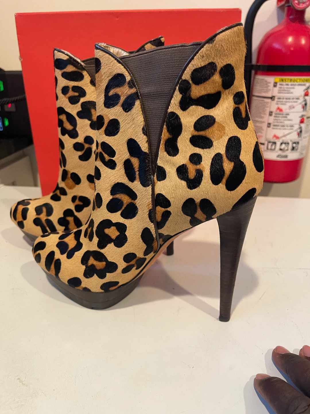 Jean-Michel Cazabat Leopard Print Ankle Boots - photo 5