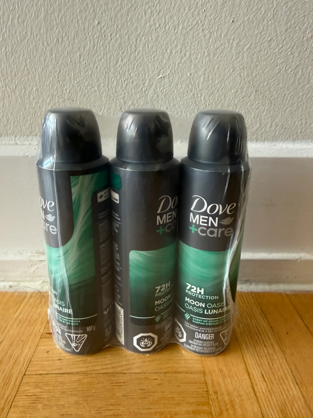 Brand New Dove Men+Care Moon Oasis Dry Spray (3-Pack)