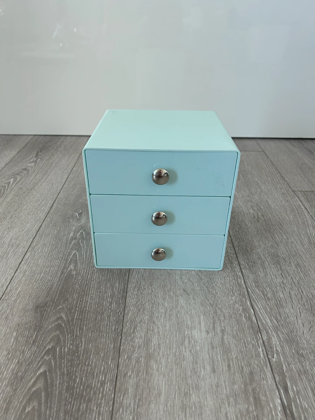Light Blue 3-Drawer Desktop Organizer - photo 2