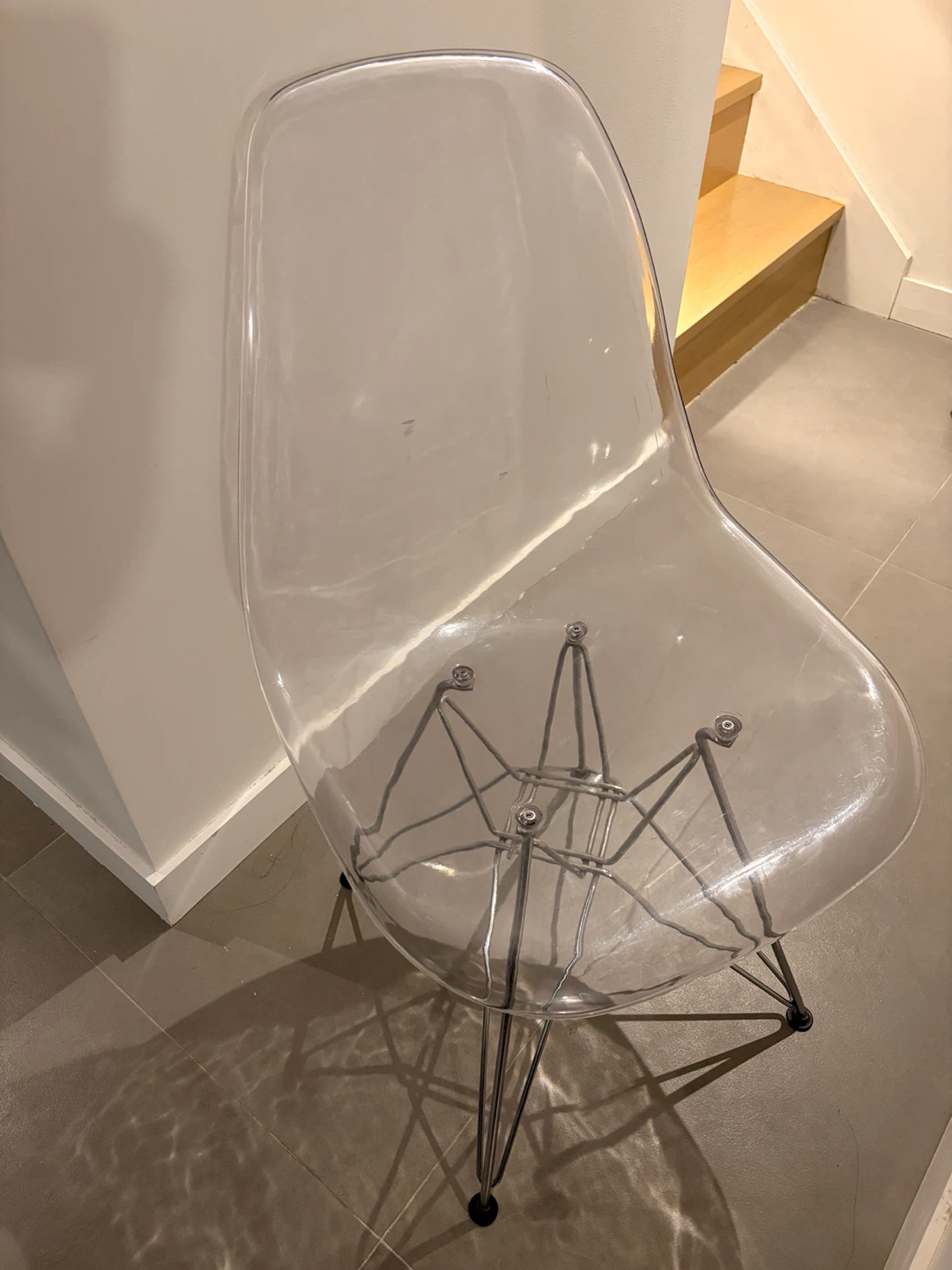Clear Eames Style Dining Chair - photo 2