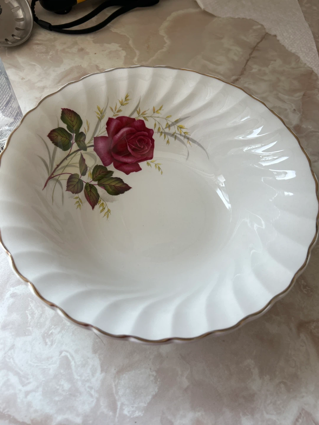 Set of 12 Rose Pattern Plates - photo 2