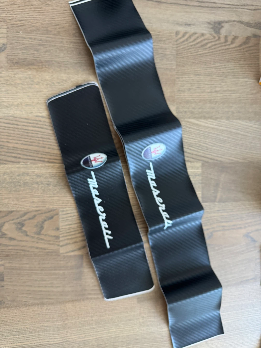 Maserati Carbon Fibre Style Door Sill Protector Decals