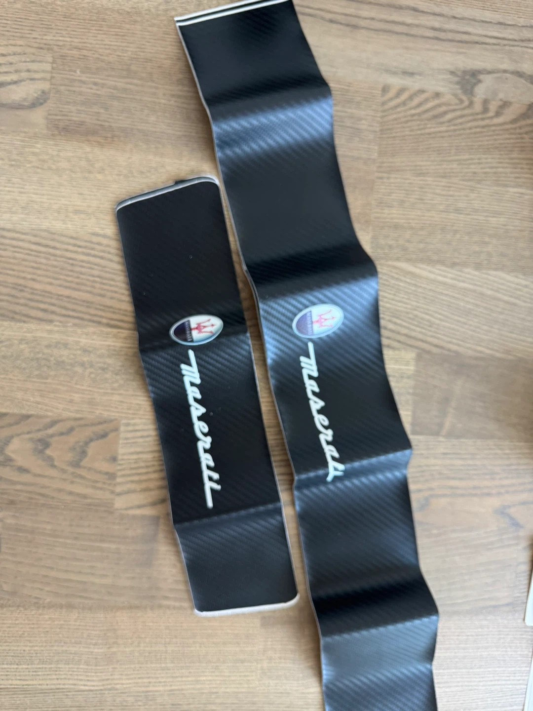 Maserati Carbon Fibre Style Door Sill Protector Decals - photo 5