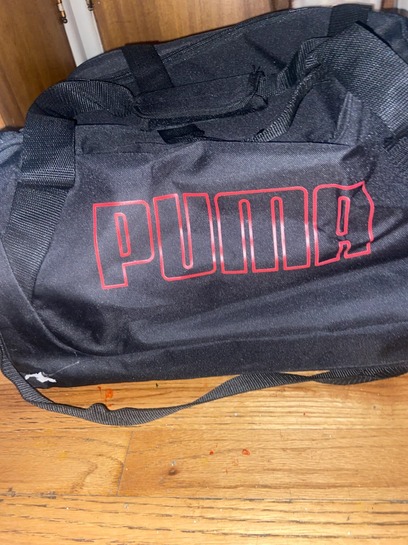 Puma Black and Red Duffle Bag
