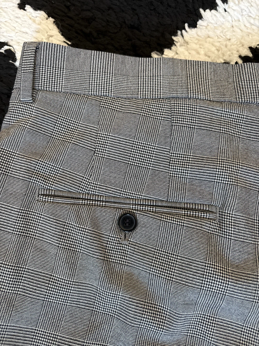 H&M Slim Fit Trousers - Grey Check - photo 2
