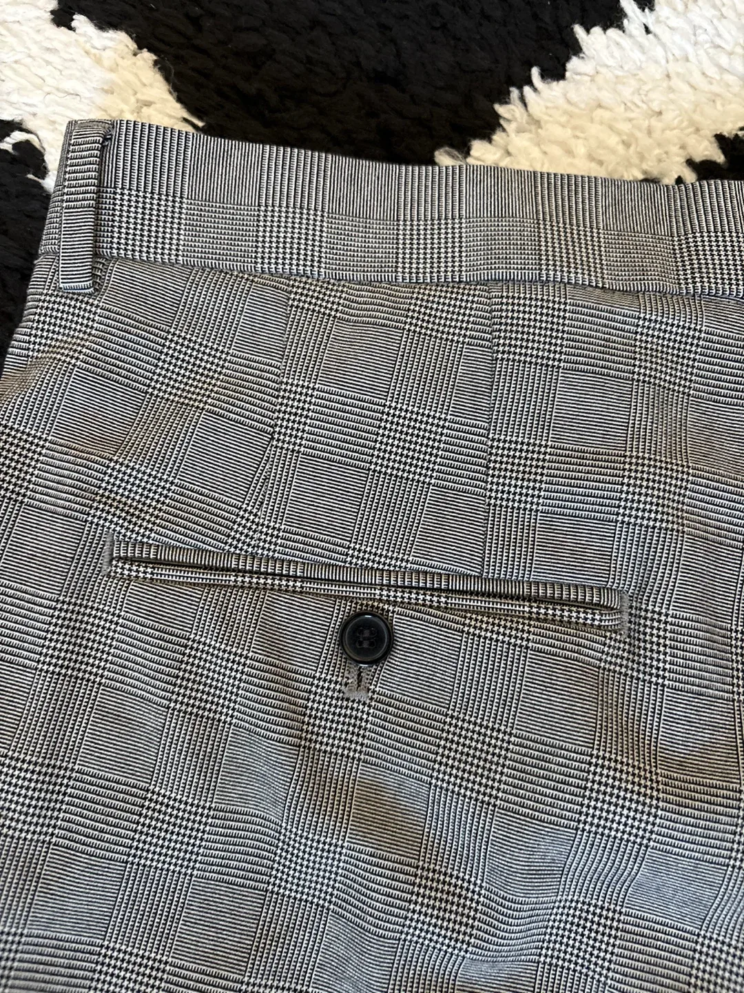 H&M Slim Fit Trousers - Grey Check - photo 2