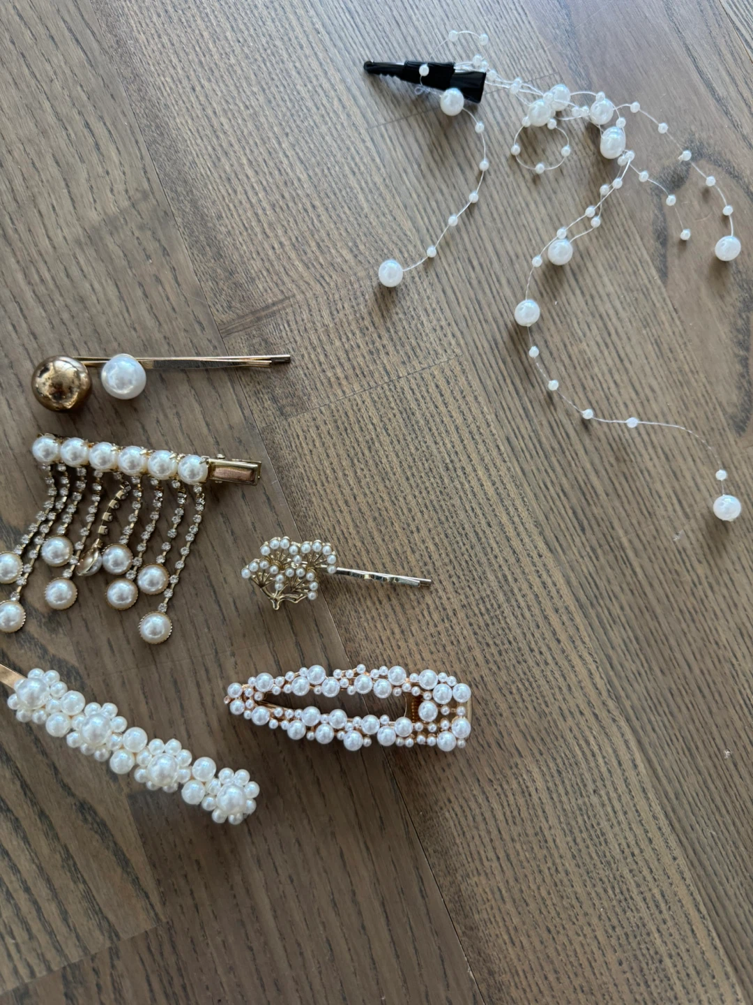 Set of 6 Hair Accessories in pearl - photo 2