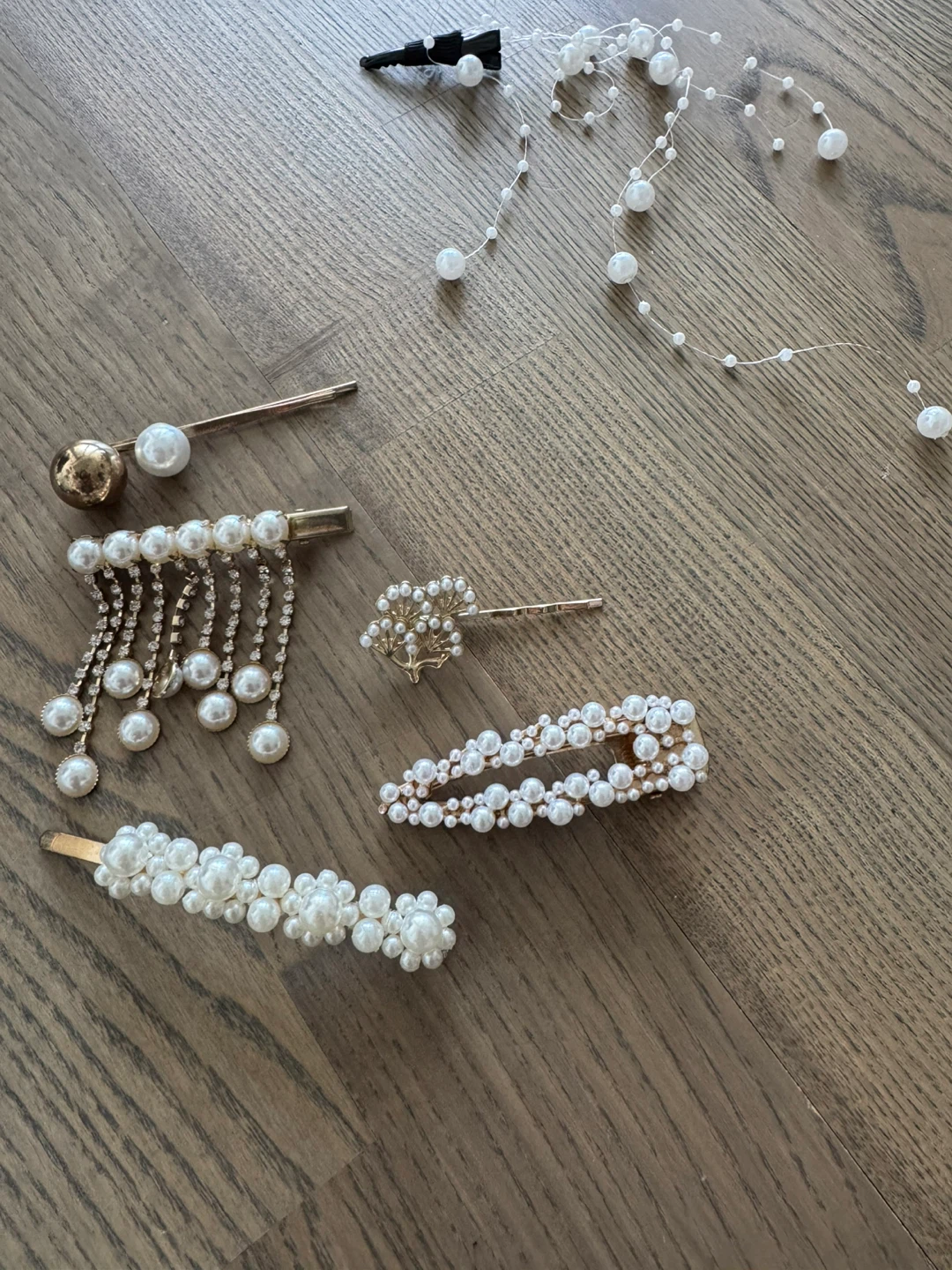 Set of 6 Hair Accessories in pearl - photo 3