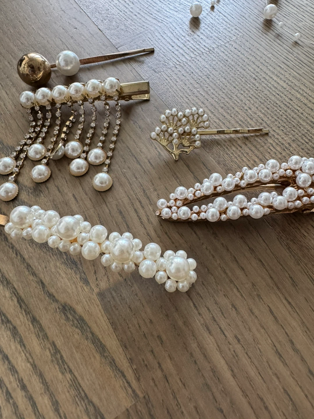 Set of 6 Hair Accessories in pearl - photo 4