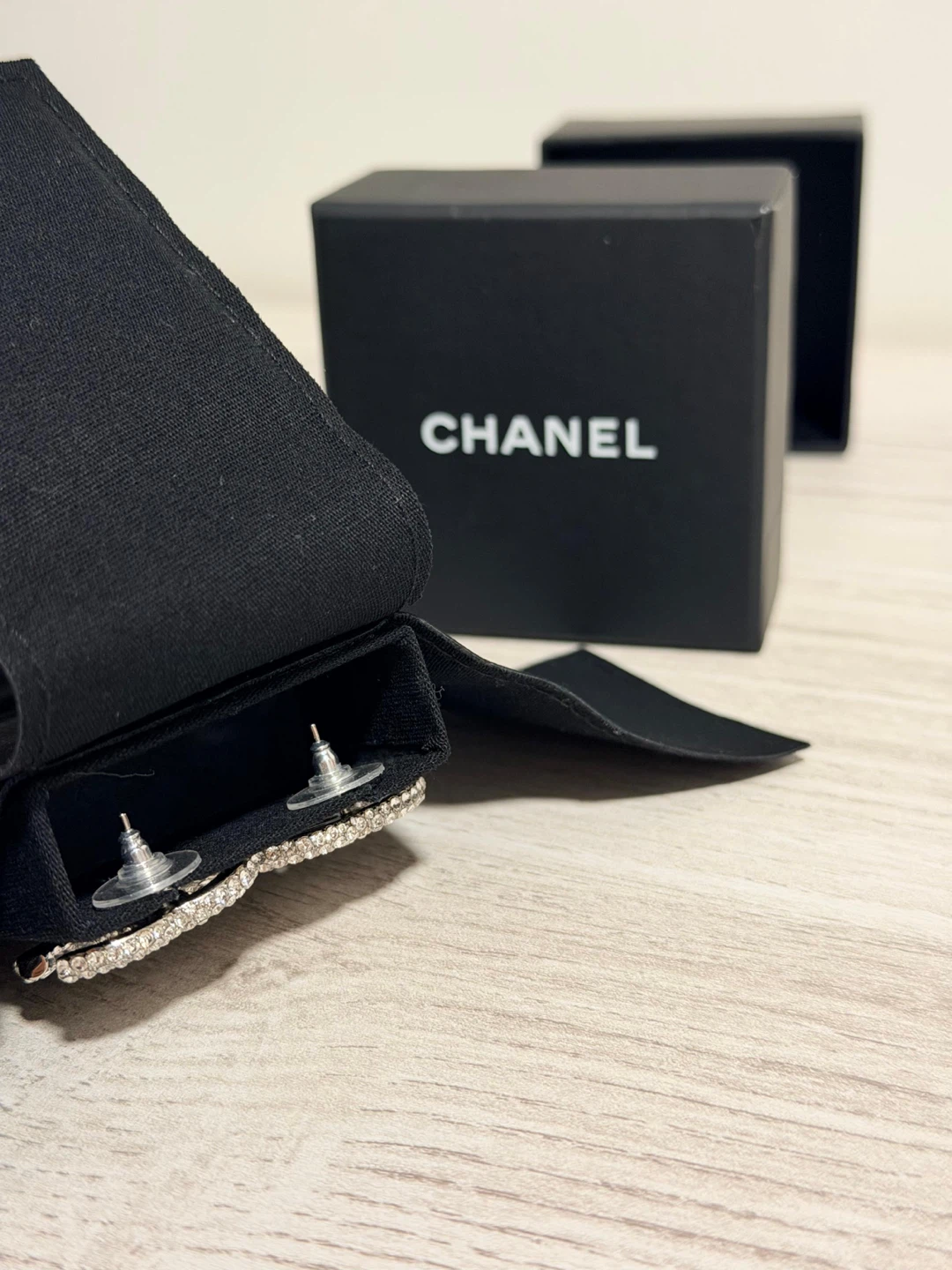 Chanel Crystal CC Logo Earrings - photo 3