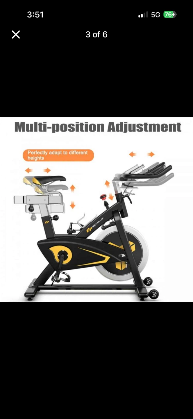 Goplus Indoor Cycling Exercise Bike