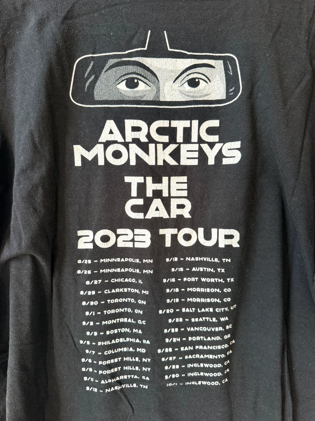 2023 Arctic Monkeys The Car Tour Shirt - photo 4