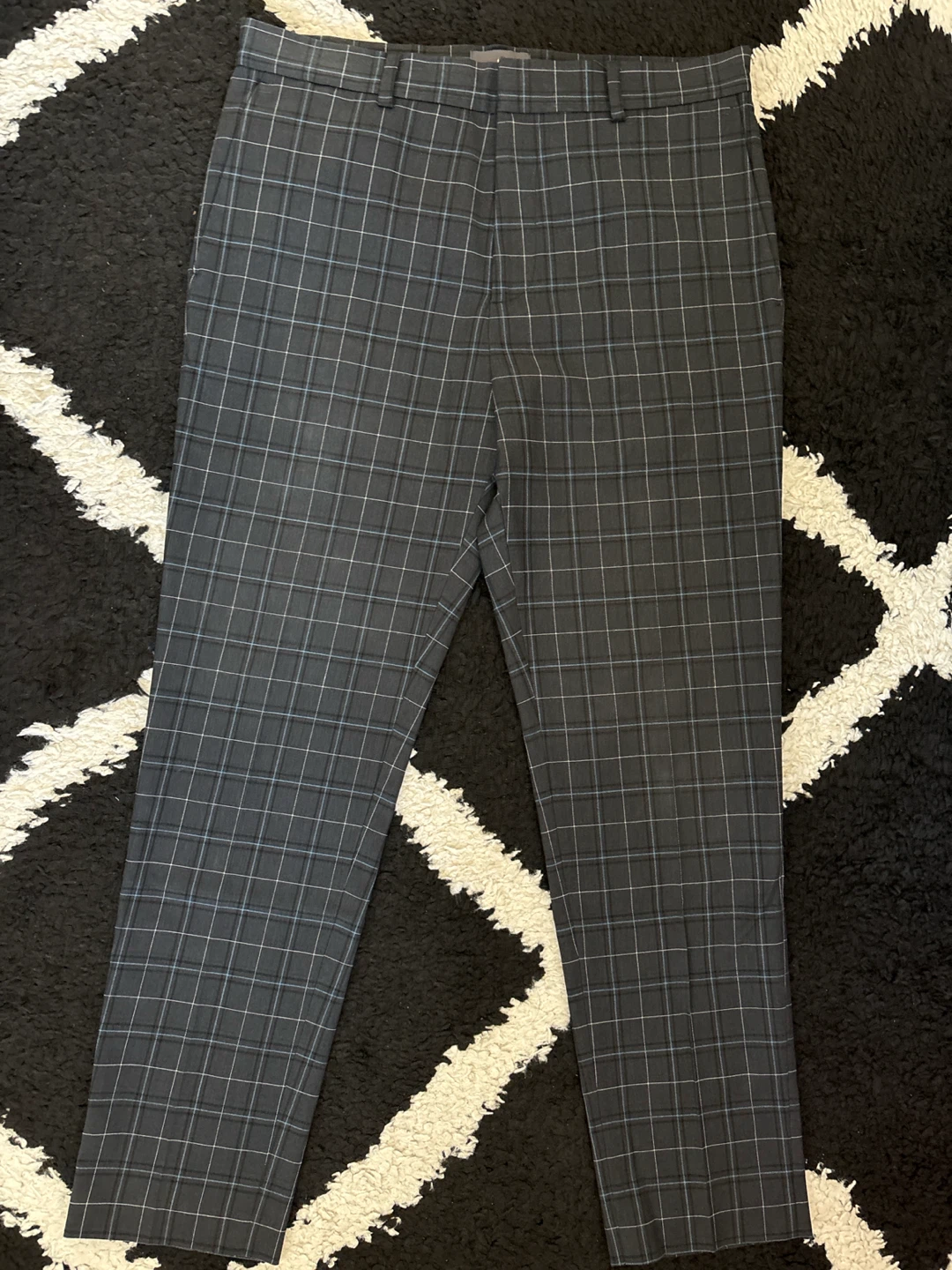 H&M Slim Fit Plaid Dress Pants Size 32 - photo 2