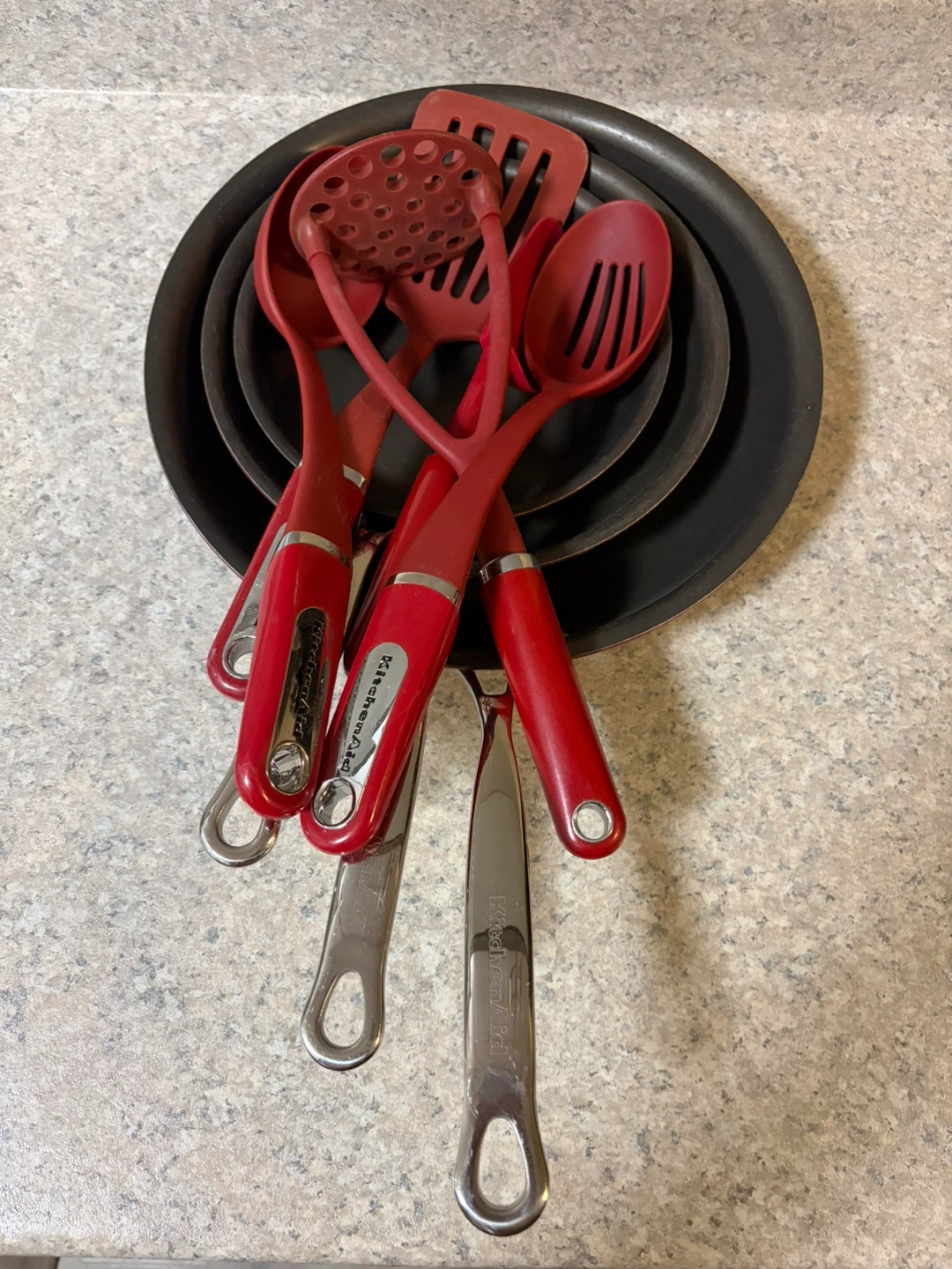 Red KitchenAid set