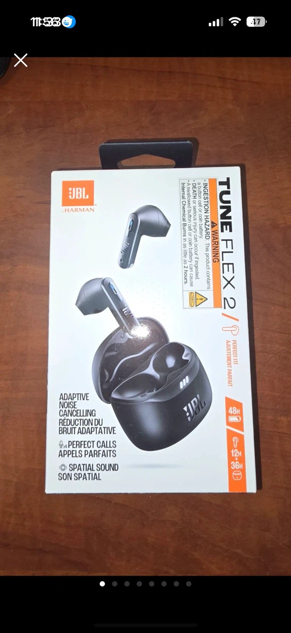 JBL Tune Flex 2 Noise Cancelling Earbuds