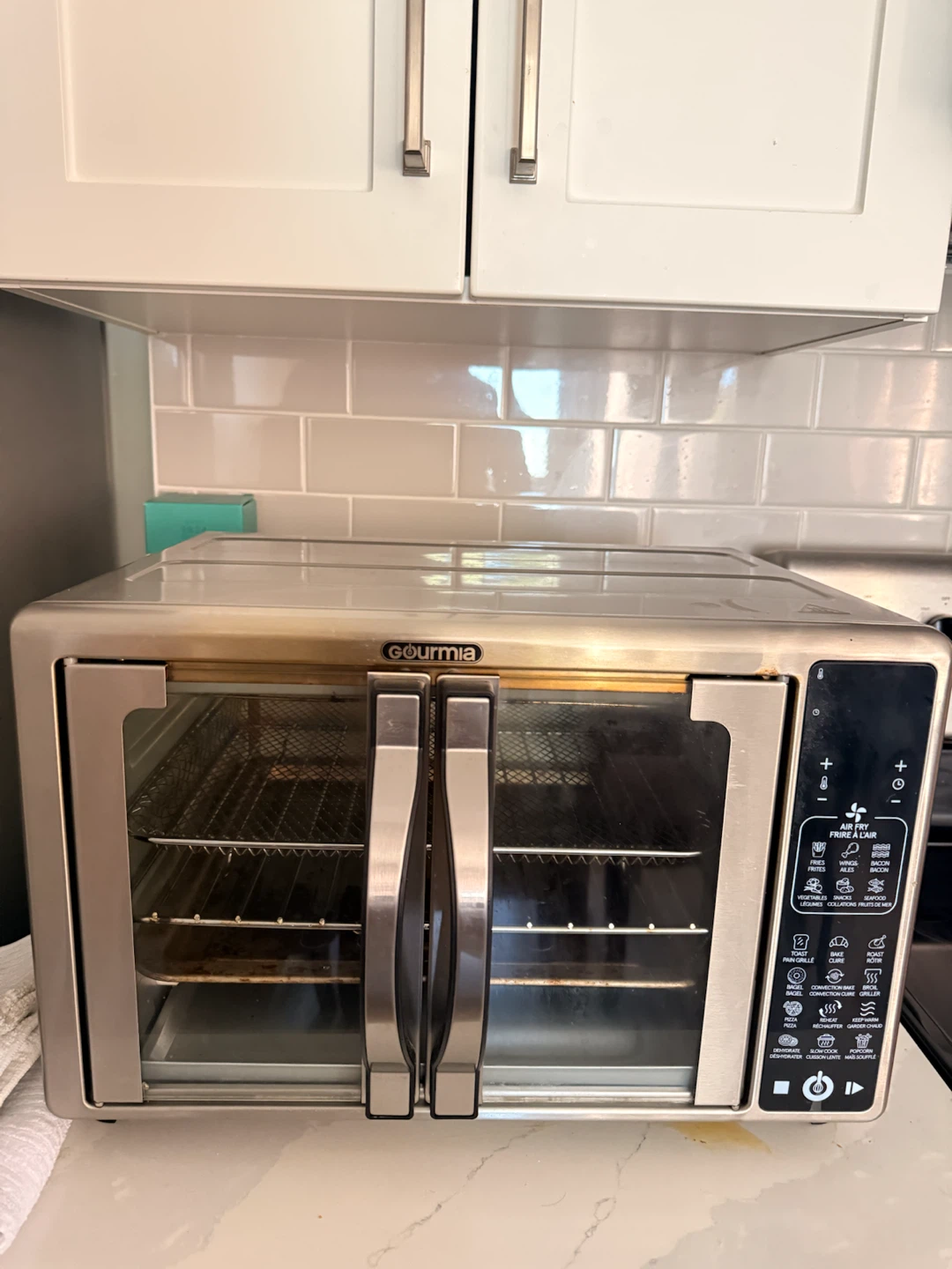 Gourmia French Door Air Fryer Toaster Oven