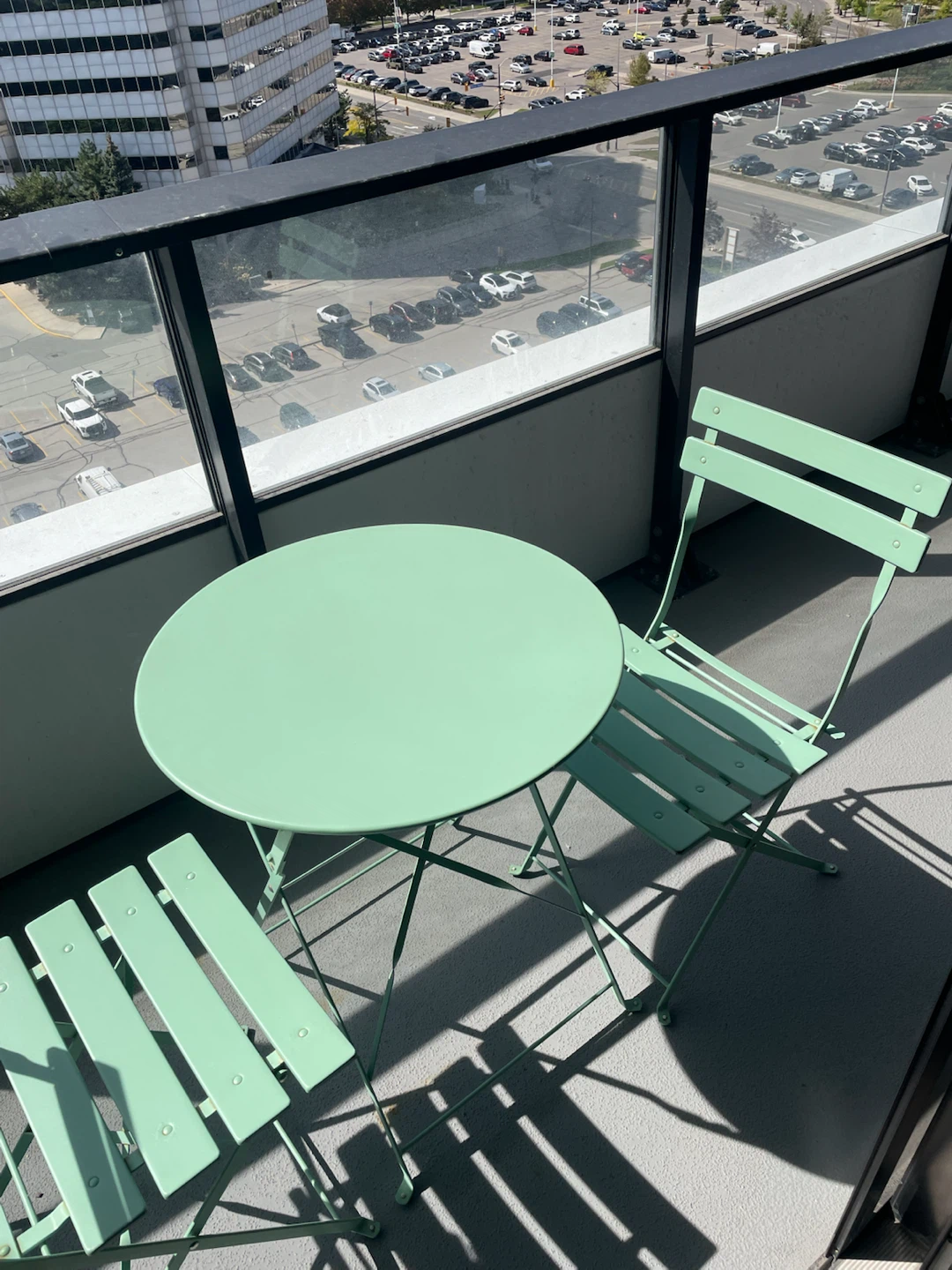 Mint Green Folding Patio Bistro Set - photo 2