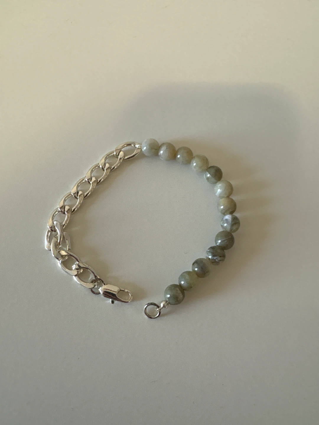 Mixed Bead and Chain Bracelet