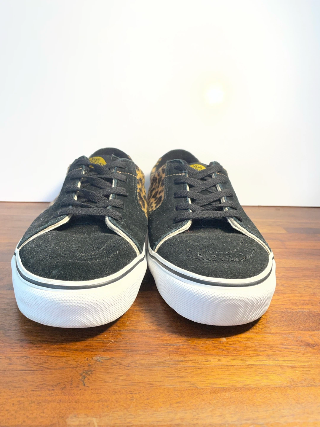 Vans Black and Leopard Print Sneakers - photo 3