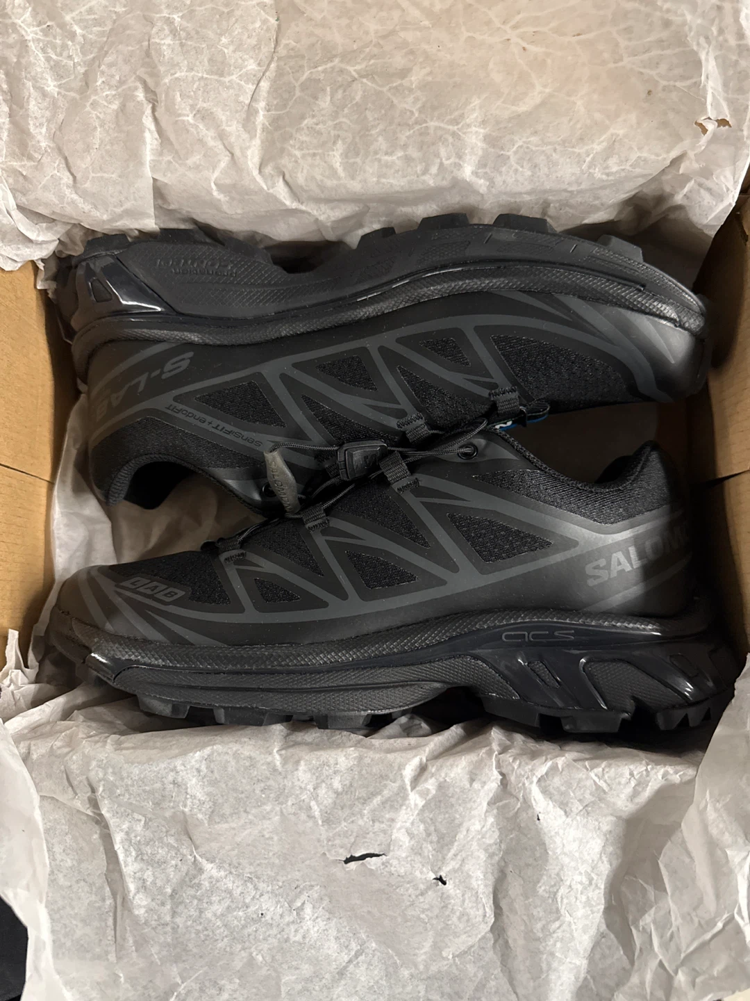 Salomon XT-6 Black (Phantom) size Women 7 Men 6