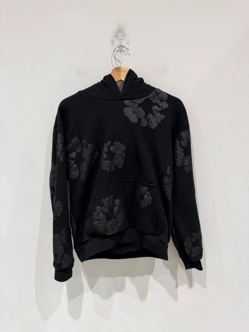 all black denim tears hoodie size Medium-Large
