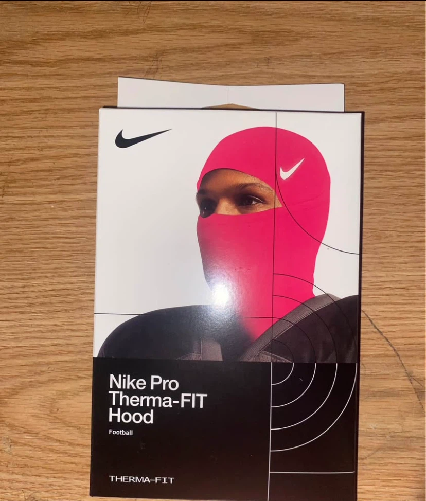 Pink Nike ski mask