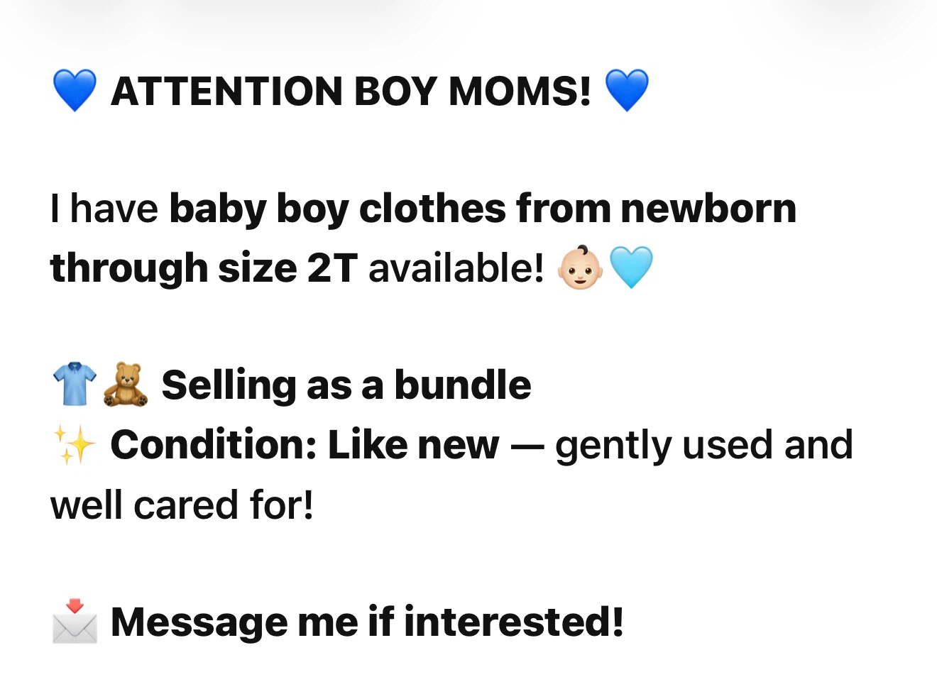 Baby Boy Clothes Bundle Newborn to 2T