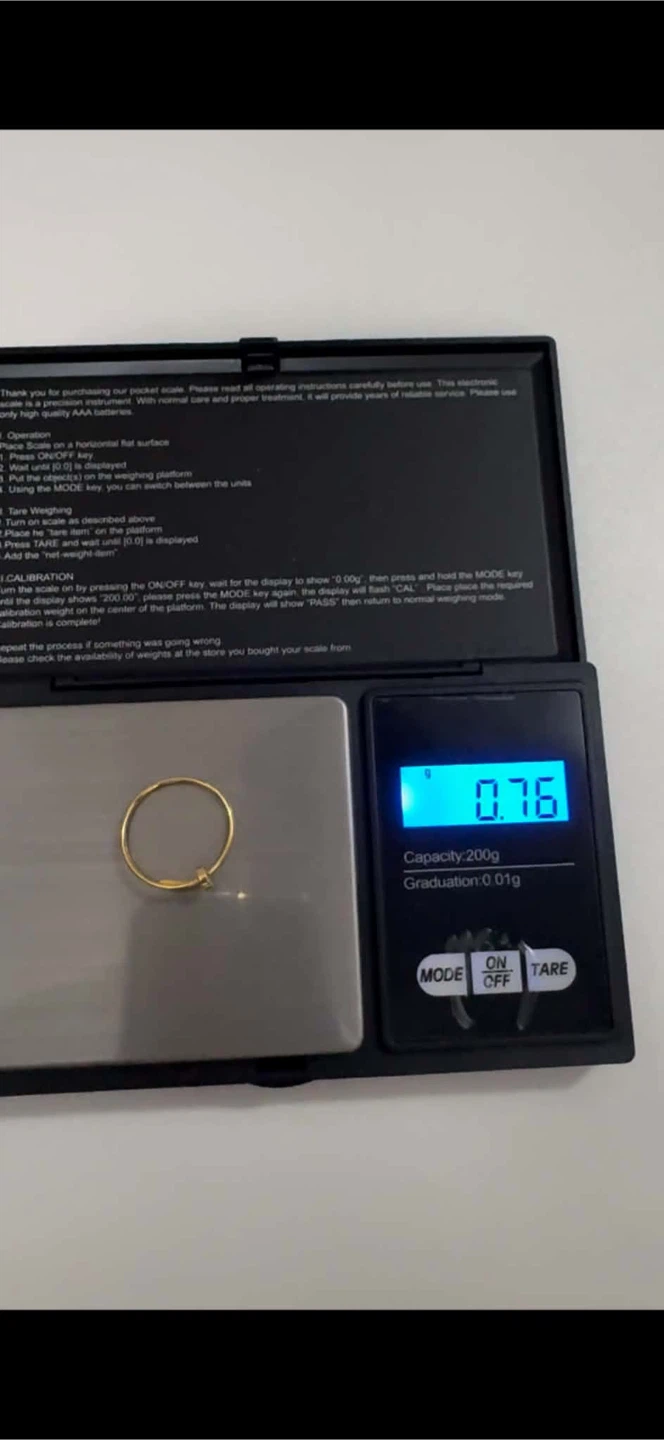 18k Gold Nail Ring Size 9 - photo 2