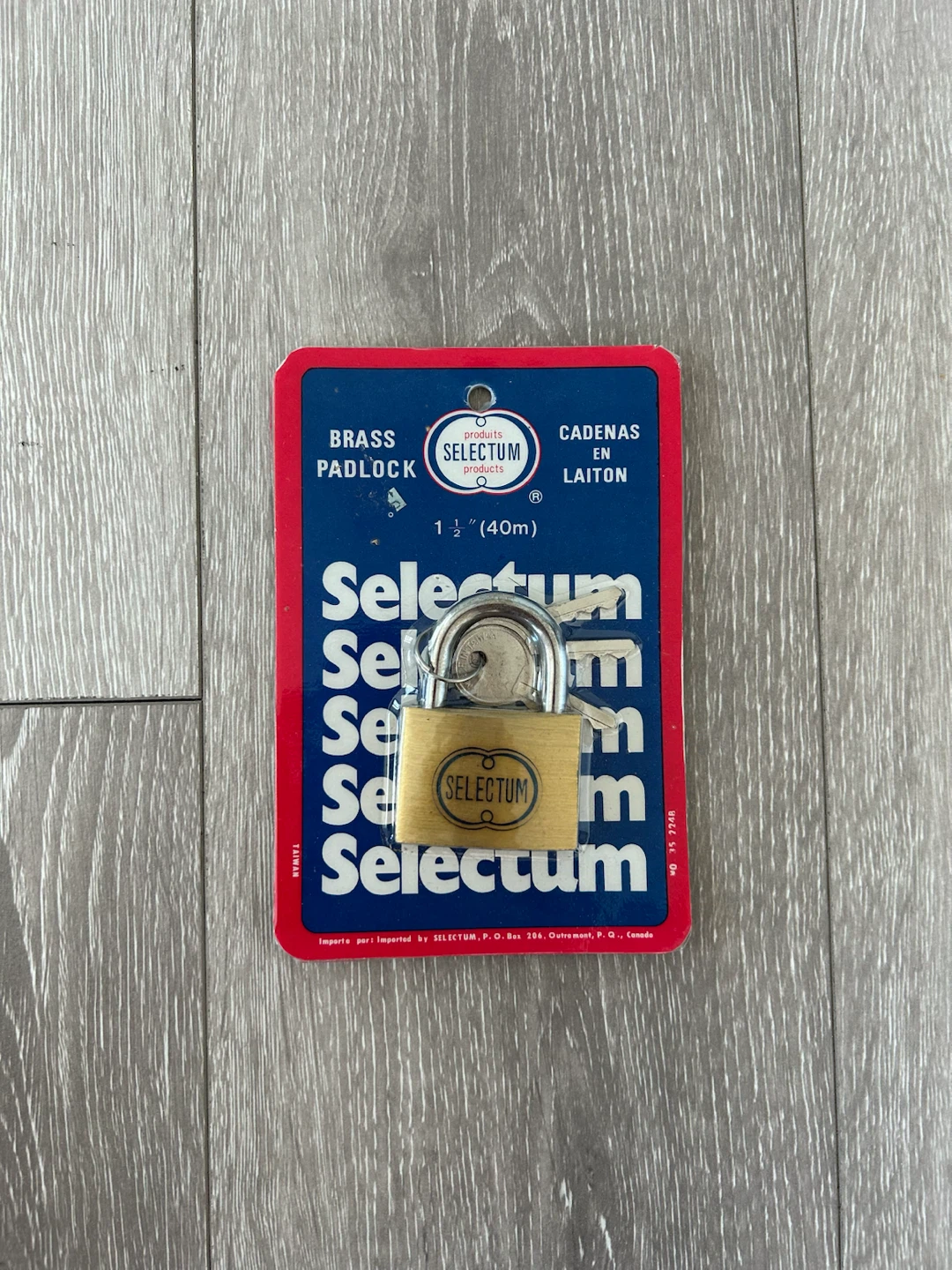 Selectum Brass Padlock 1 1/2"