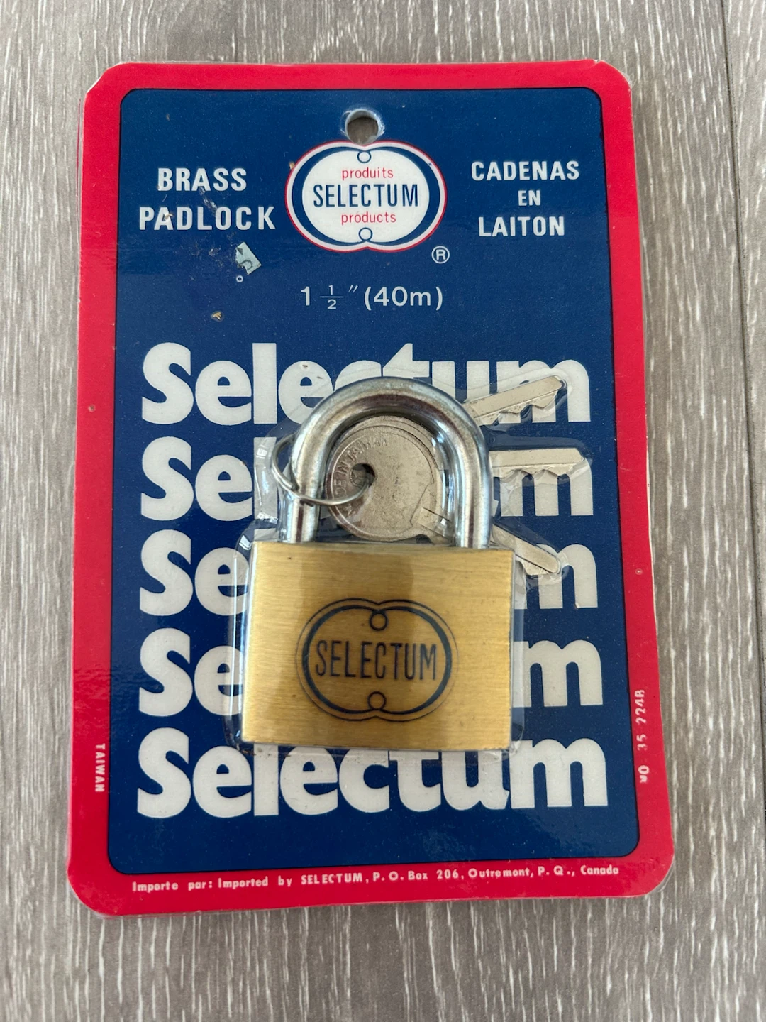 Selectum Brass Padlock 1 1/2" - photo 2