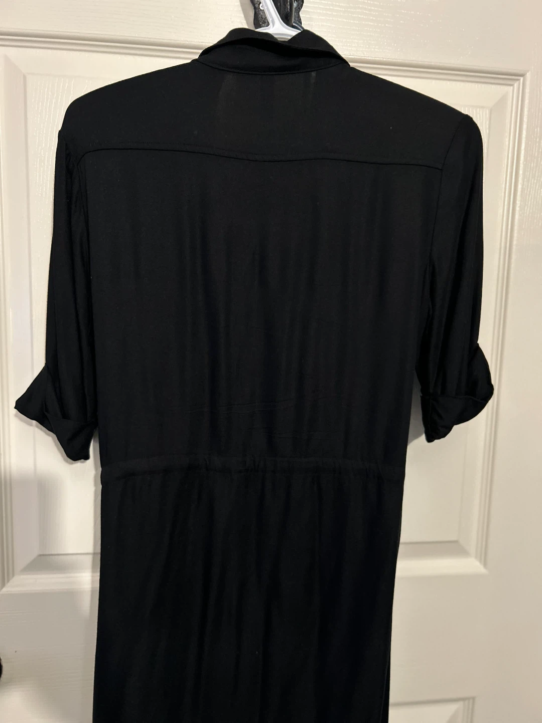 H&M Divided Black Button-Up Shirt Dress - photo 4