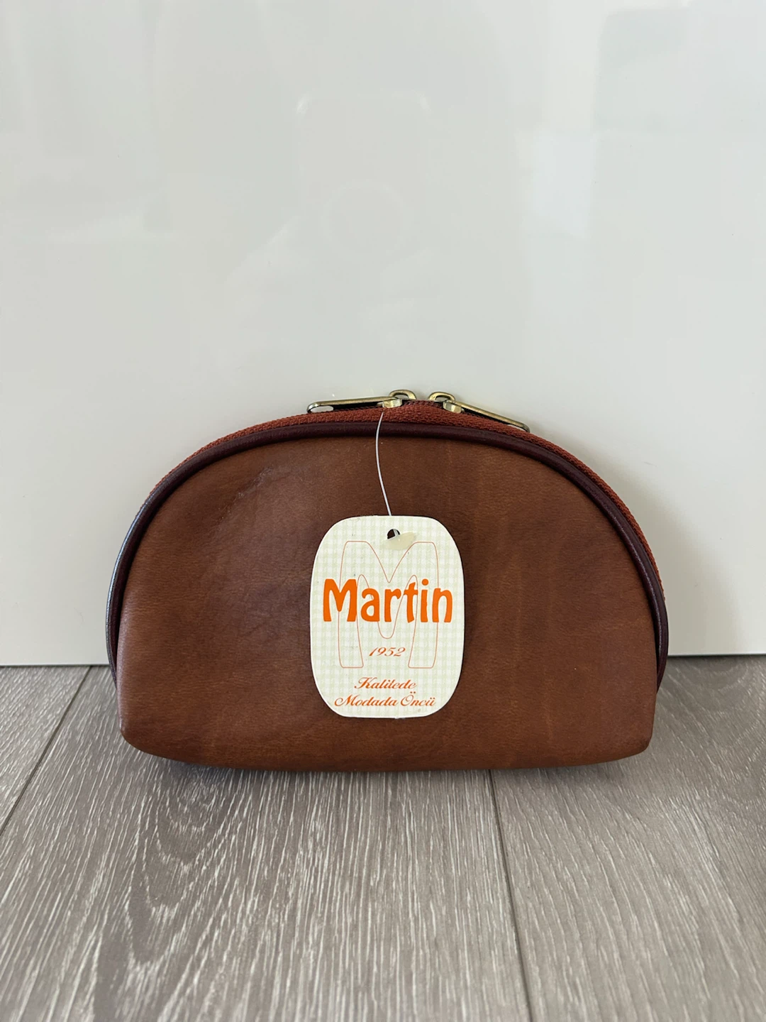 Martin Brown Leather Zipper Pouch