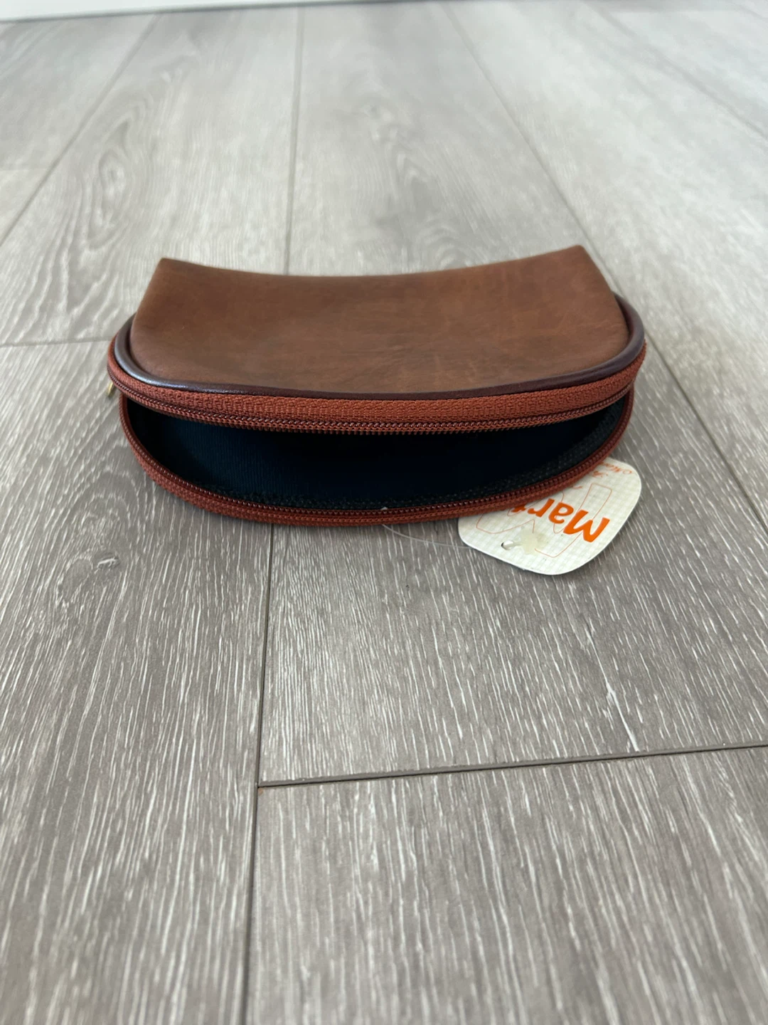 Martin Brown Leather Zipper Pouch - photo 2