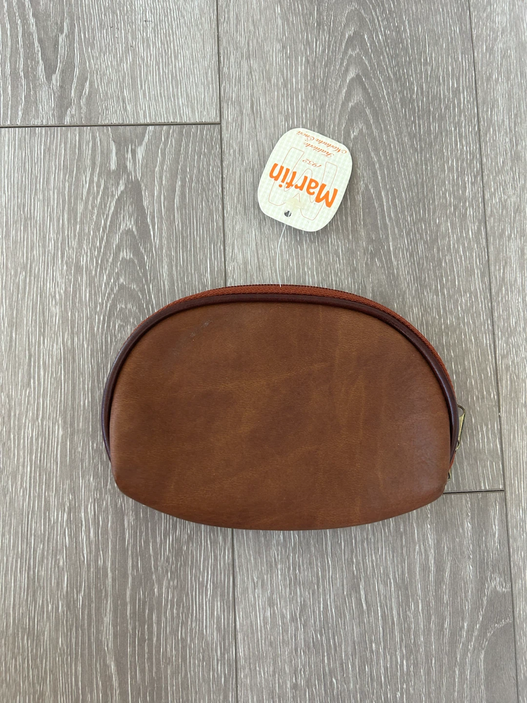 Martin Brown Leather Zipper Pouch - photo 3