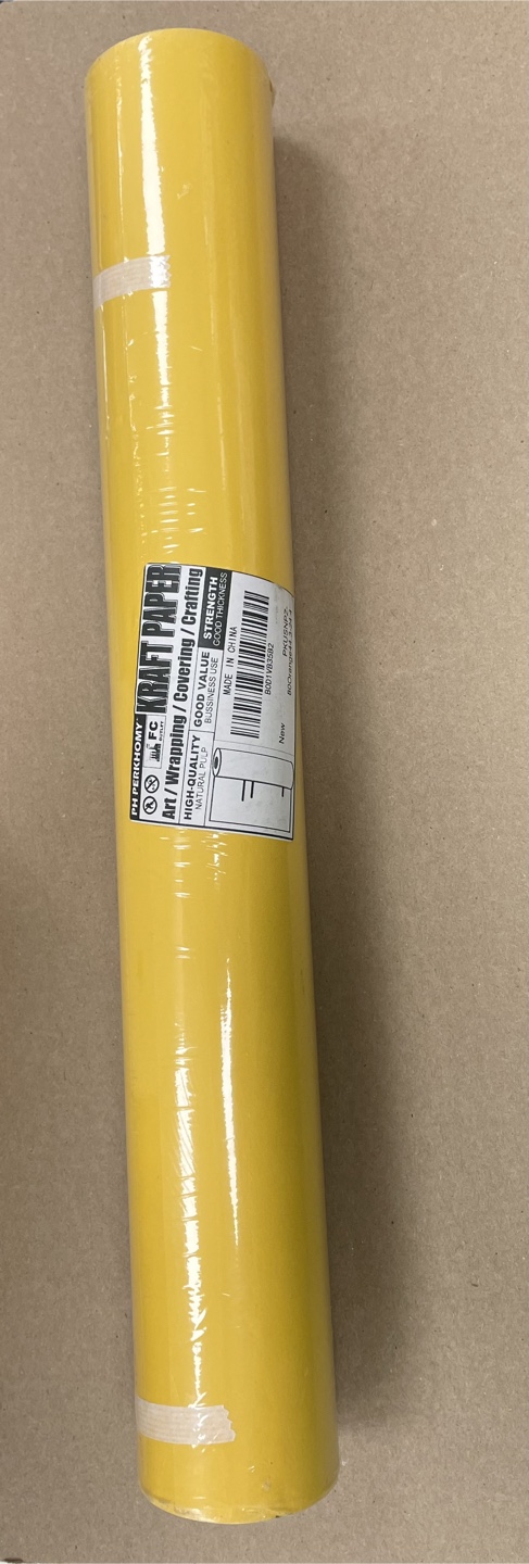 Perkhomy Kraft Paper Roll - Orange, 17.5" x 80' - photo 2