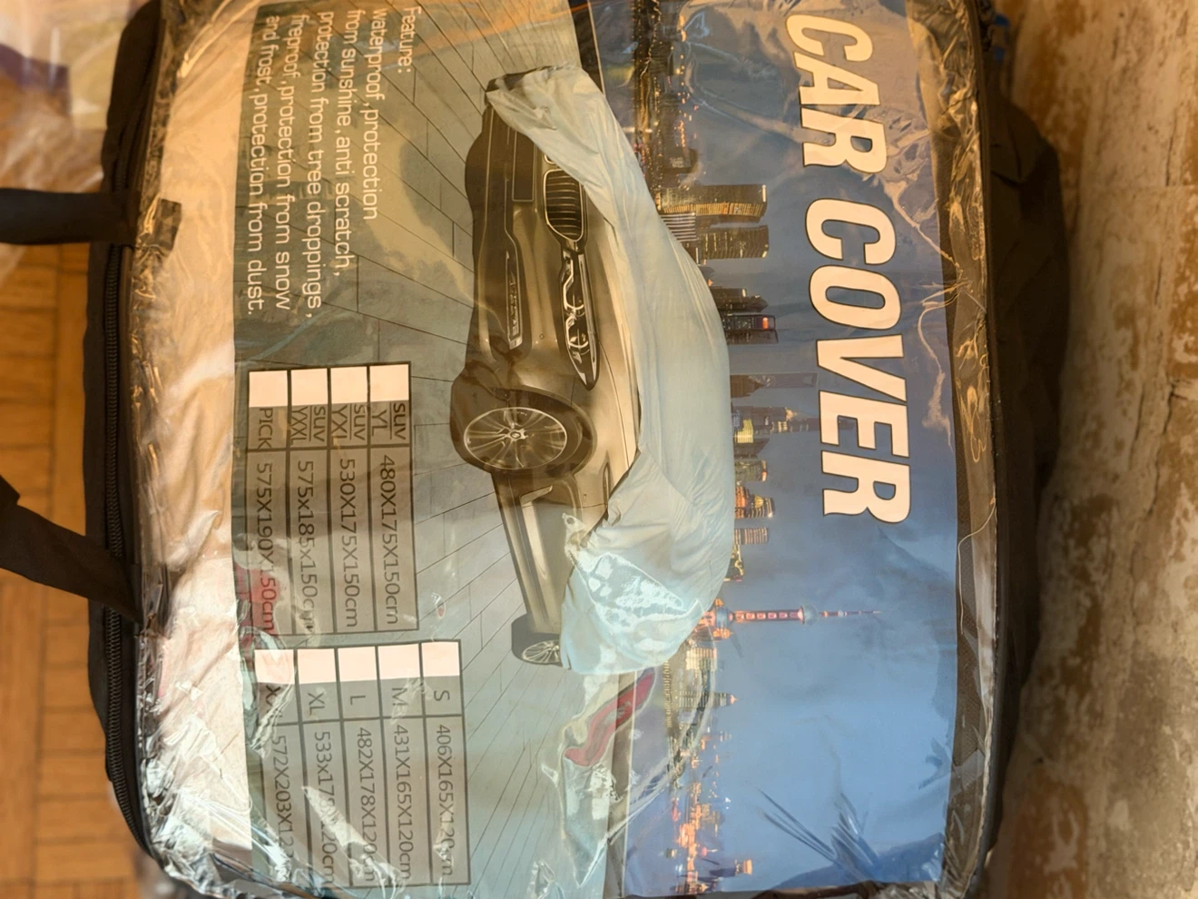 Whole Waterproof Sedan Car Cover Size