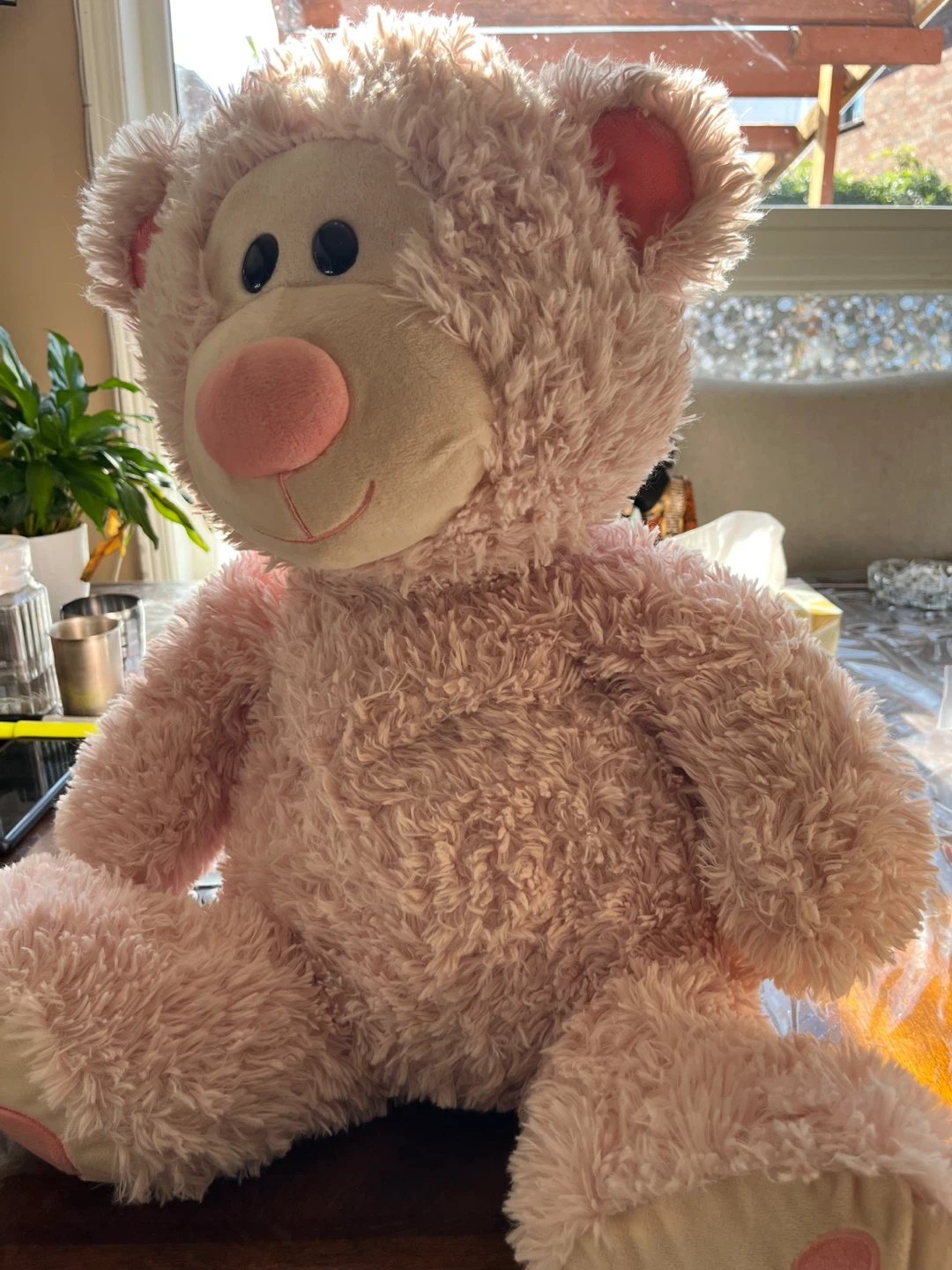 Large Pink Plush Teddy Bear - photo 2