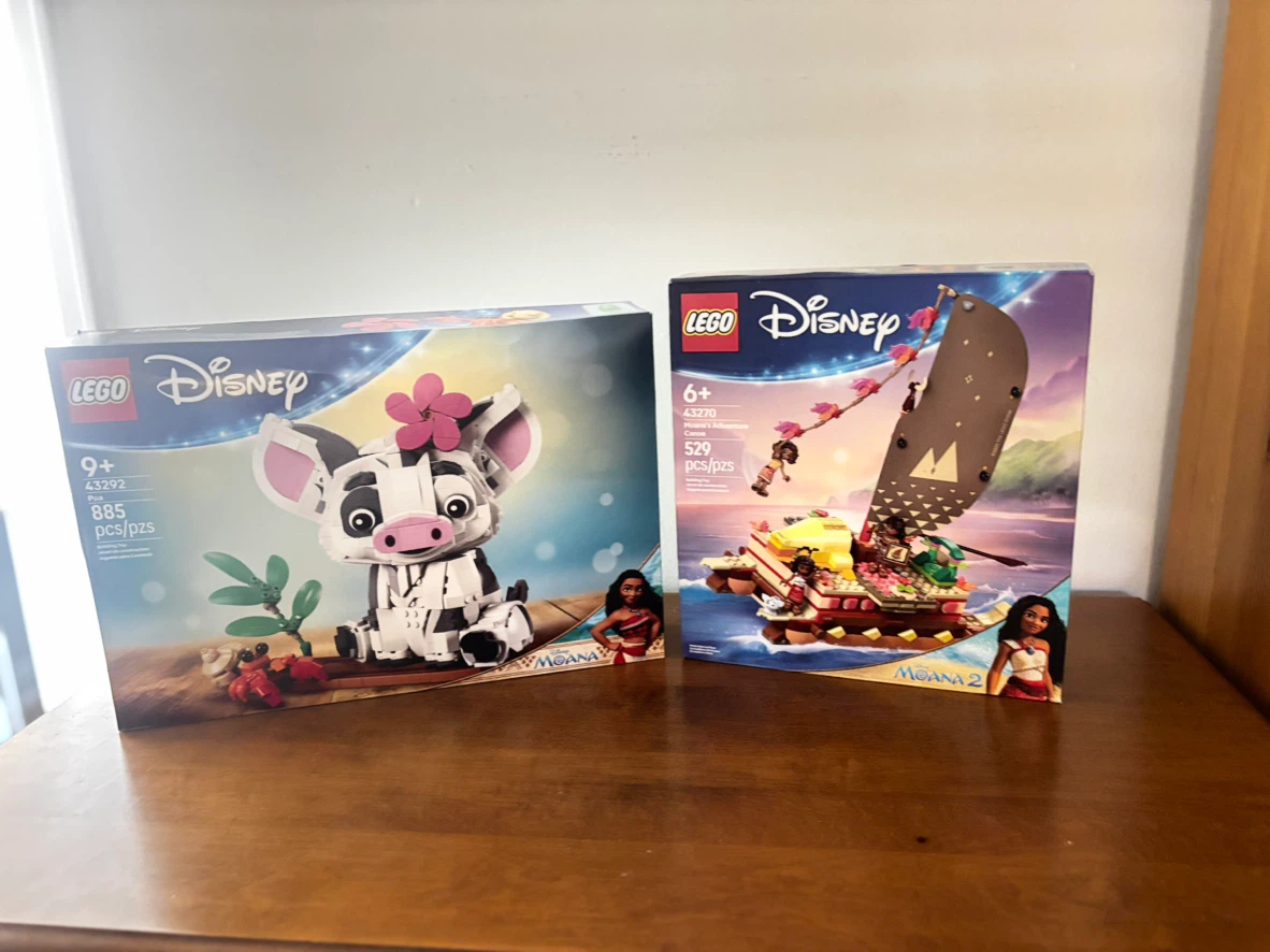 LEGO Disney Moana 43292 Pua and 43270 Canoe Sets