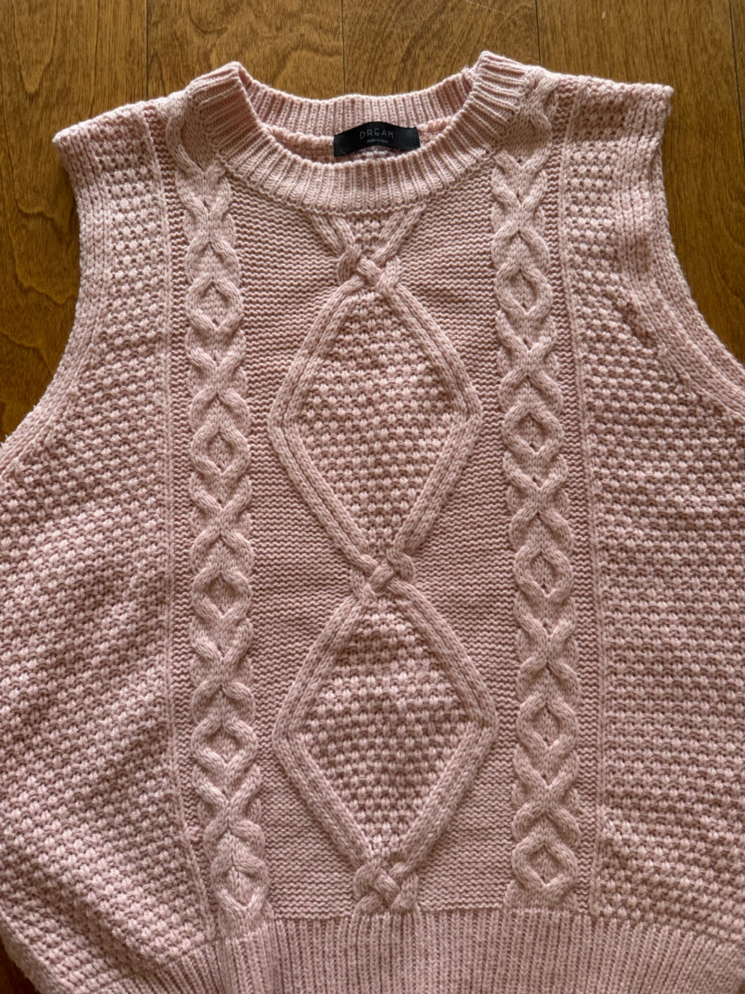 Pink Knit sweater vest