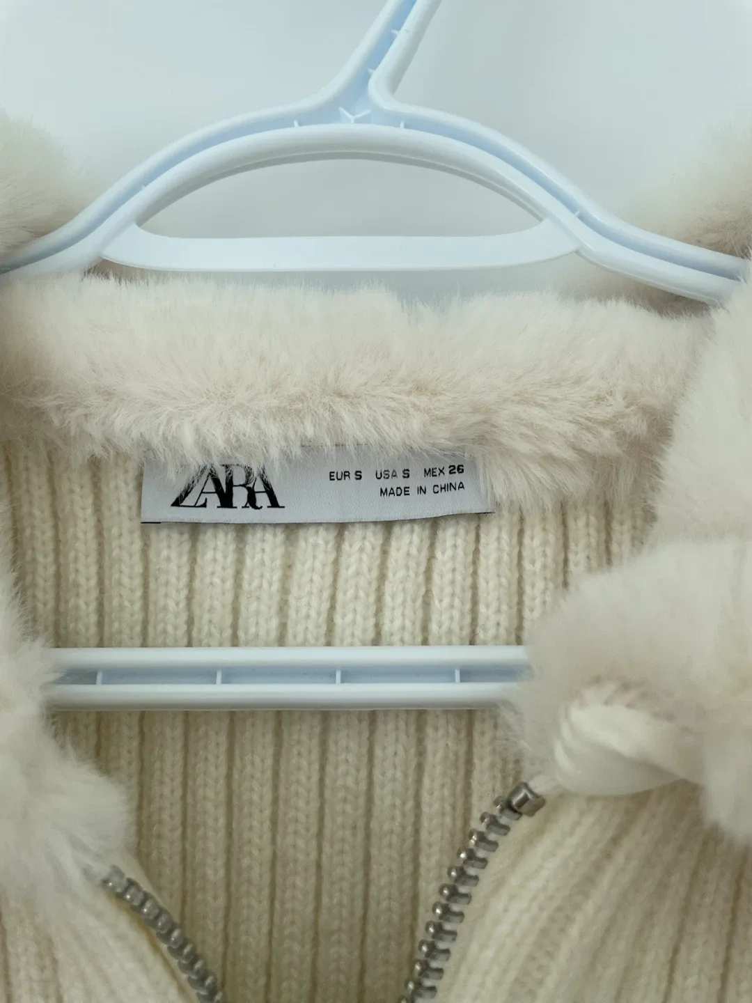 Zara Ribbed Knit Zip-Up Jacket - photo 2