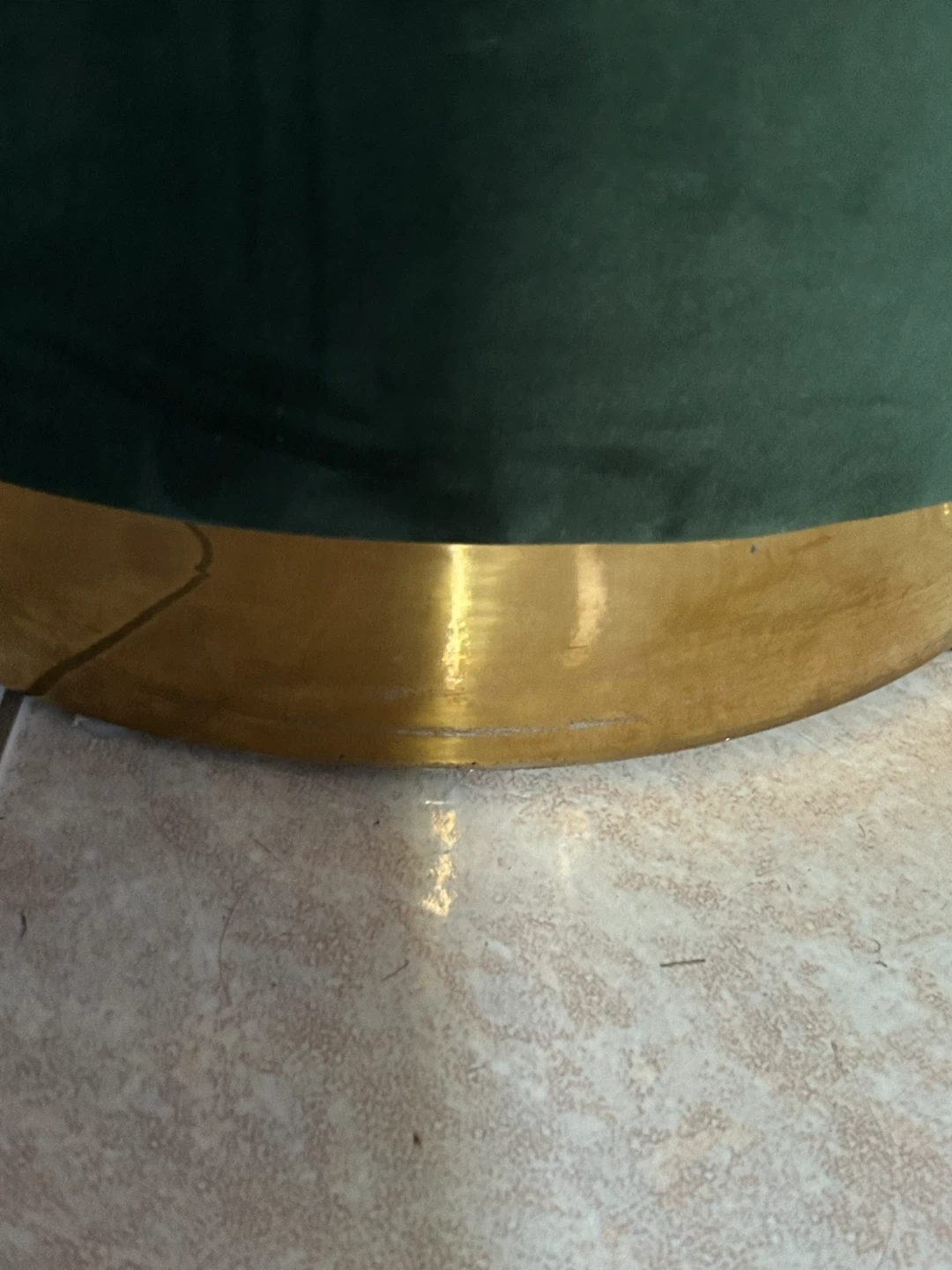 Structube Keira Velvet Ottoman - photo 2